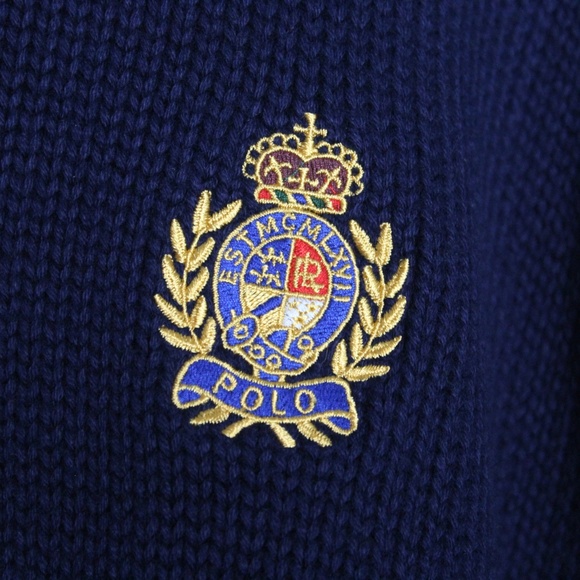 Polo Ralph Lauren Striped Crest Sweater NWT R1006 - Picture 3 of 5